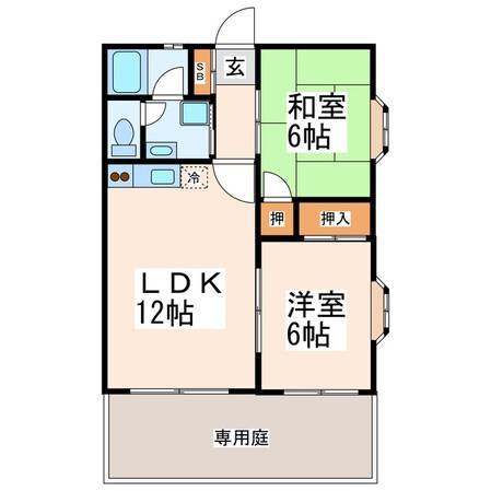 江津レイクハイツの物件間取画像